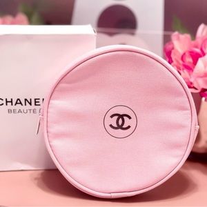 Chanel beautiful pink make up or jewelry holder.  Comes with Box and is NWOT.